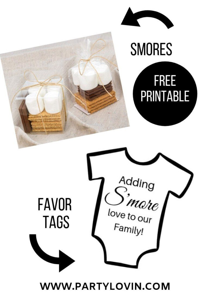 FREE PRINTABLE Adding S MORE Love To Our Family Baby Shower Tags 
