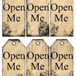 Alice In Wonderland Printable Tags Digital Download Open Me Gift Tags