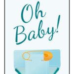 Oh Baby Baby Shower Party Favor Cardstock Gift Tag Template Baby
