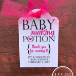 Baby Making Potion Baby Shower Wine Tags Mini Wine Bottle