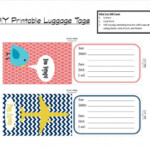 DIY Printable Luggage Tags Luggage Tags Printable Luggage Tag