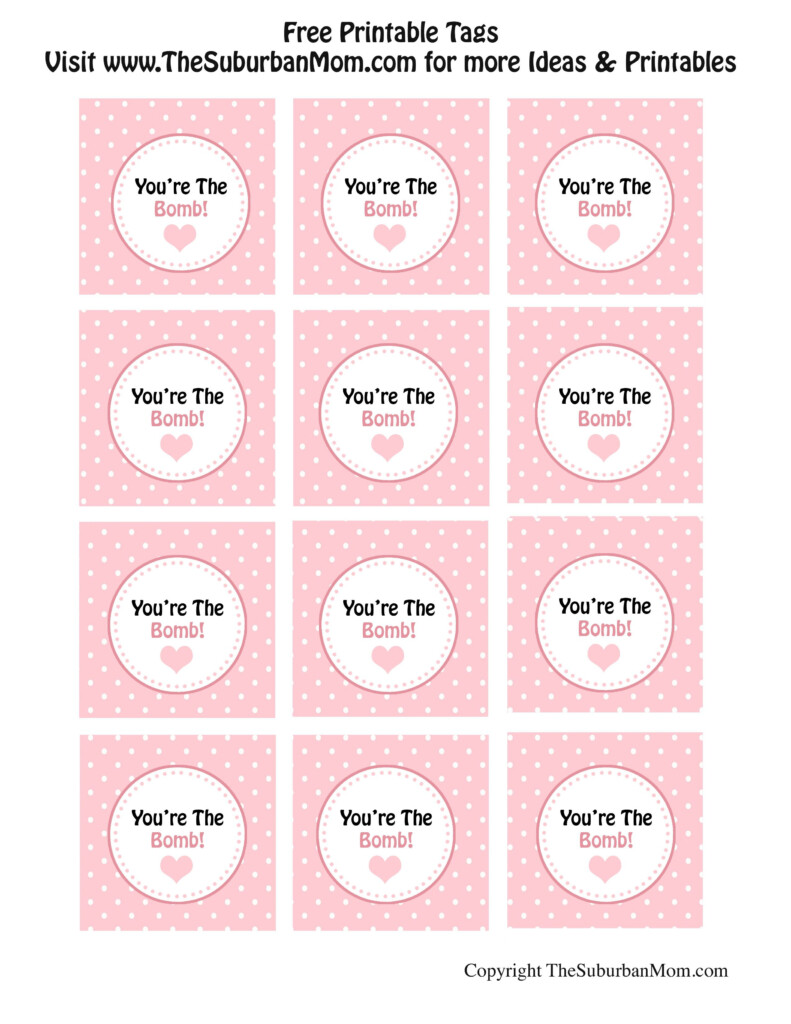 Youre The Bomb Bath Bomb Recipes Free Gift Tags