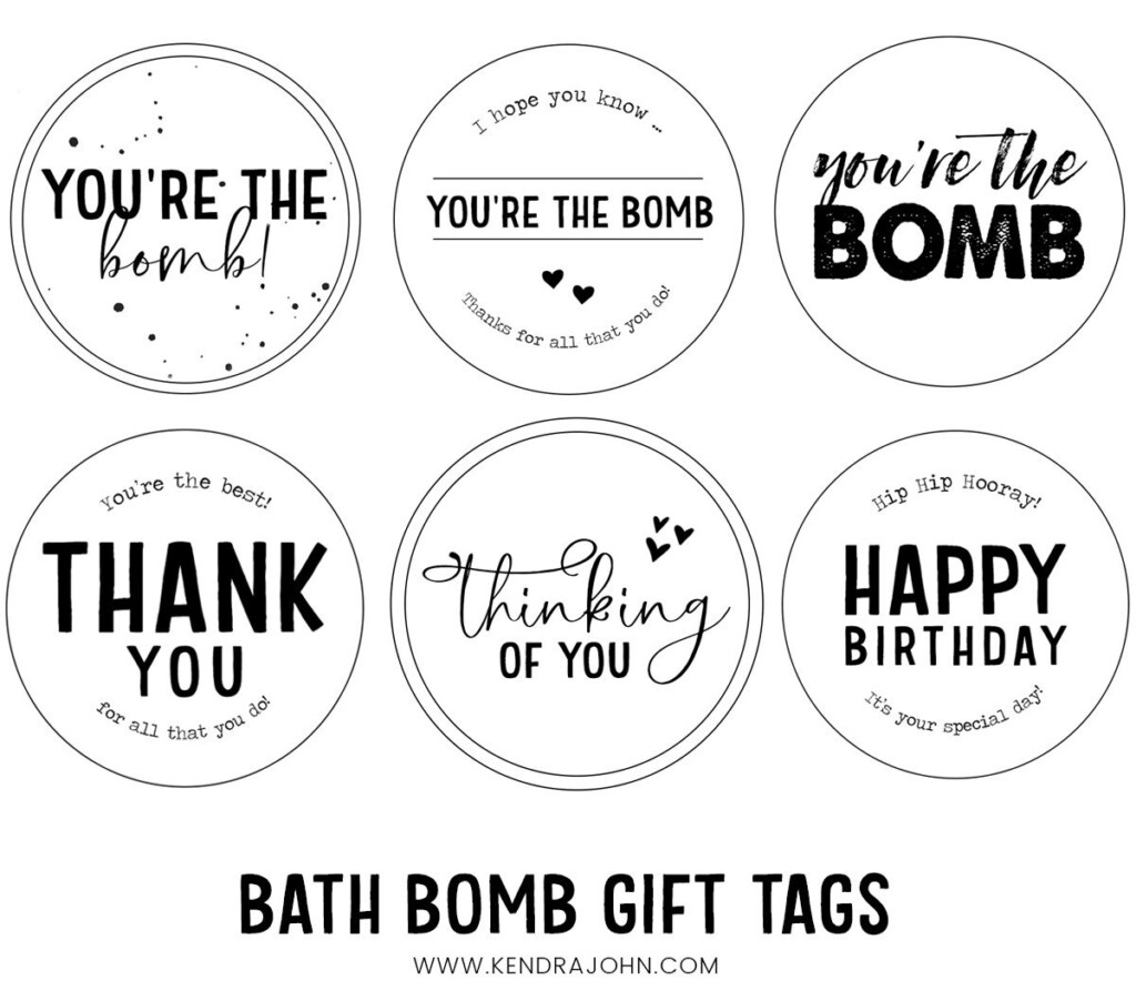 Free Bath Bomb Gift Tags For All Occasions Bath Bomb Gift Youre The 