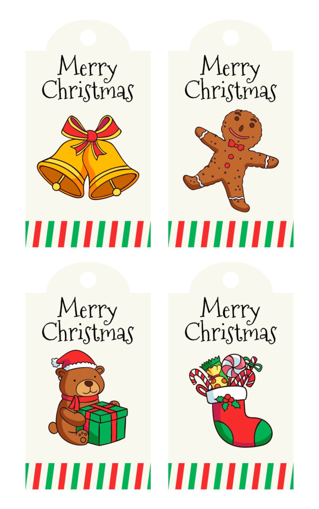 6 Best Free Printable Gift Tags Merry Christmas Printablee