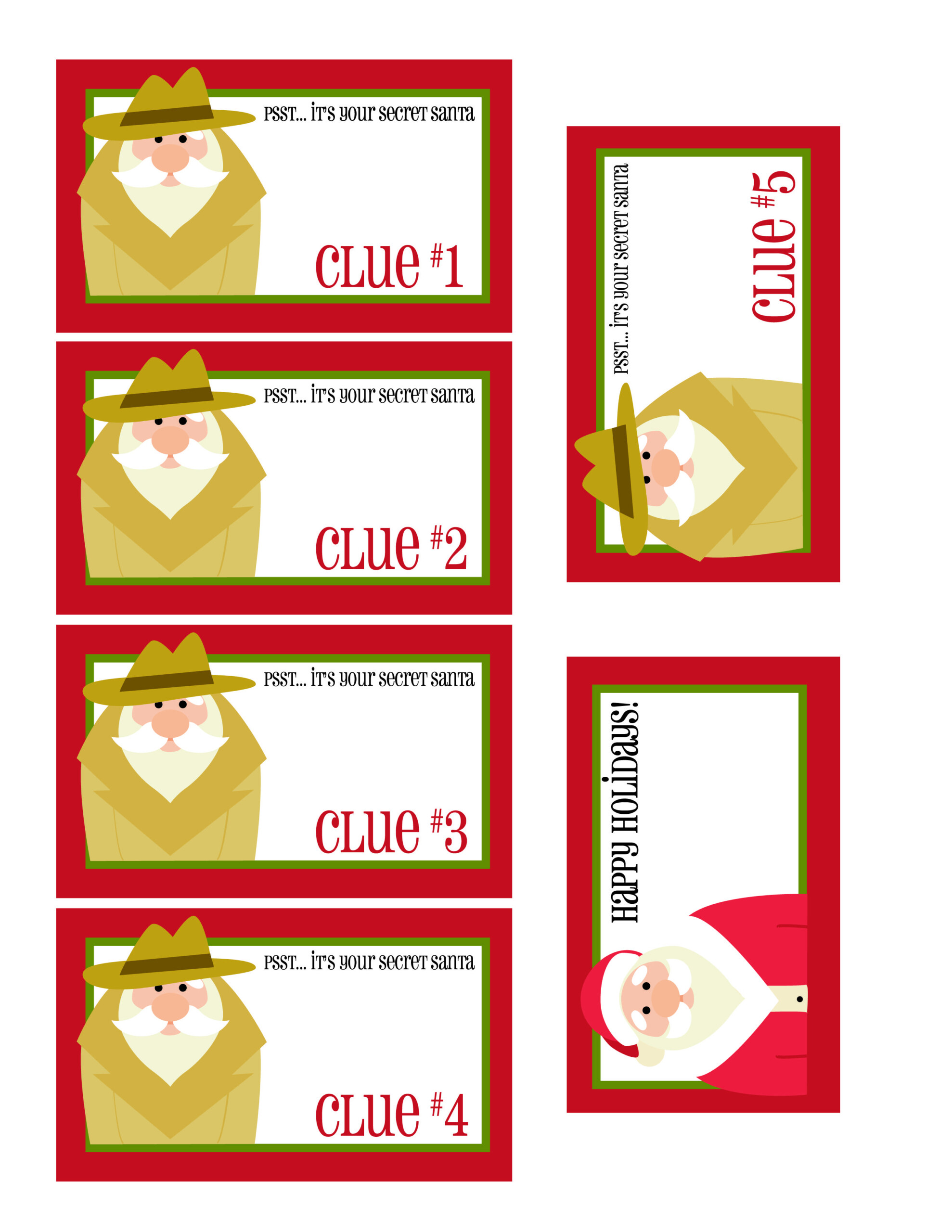 Free Printable Secret Santa Gift Tags Be The Best Secret Santa Ever