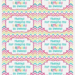 Birthday Thank You Labels Printable Stickers Free Printables Splend