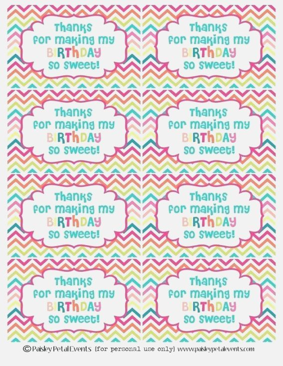 Birthday Thank You Labels Printable Stickers Free Printables Splend 