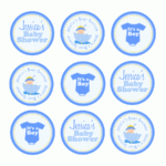 EK Design Gallary Baby Boy Thank You Tags Cupcake Toppers