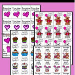 Valentines Day Brag Tags 7 Pages Of Tags PLUS Black And White