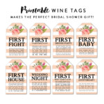 Stupendous Free Printable Wine Tags For Bridal Shower Jacobs Blog