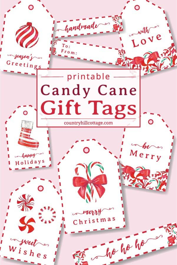 Candy Cane Gift Tags DIY Holiday Gift Tags