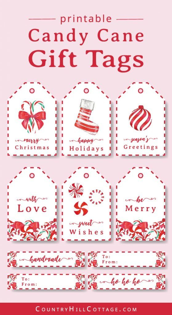 Candy Cane Gift Tags DIY Holiday Gift Tags Gift Tags Diy Diy Holiday