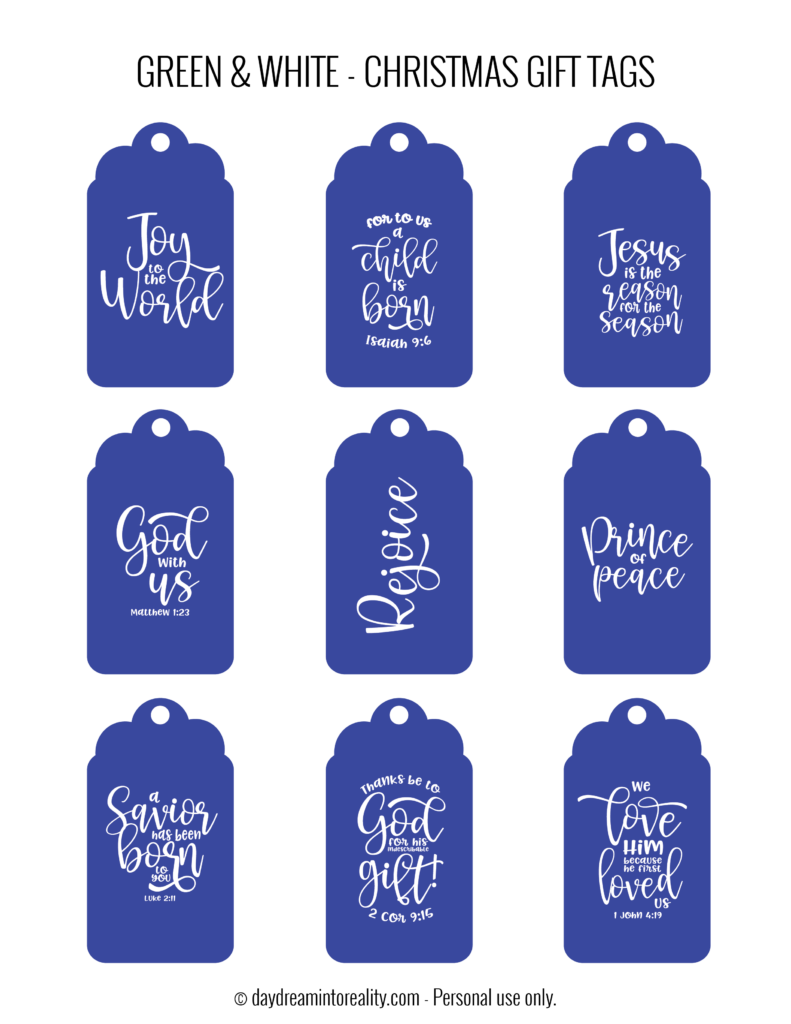 50 Free Printable Christmas Gift Tags Also Blank Templates 