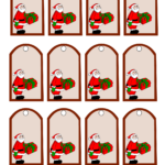 Free Printable Christmas Gift Tags With Santa Claus