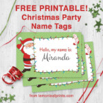 Free Printable Christmas Party Name Tags Christmas Tags Printable