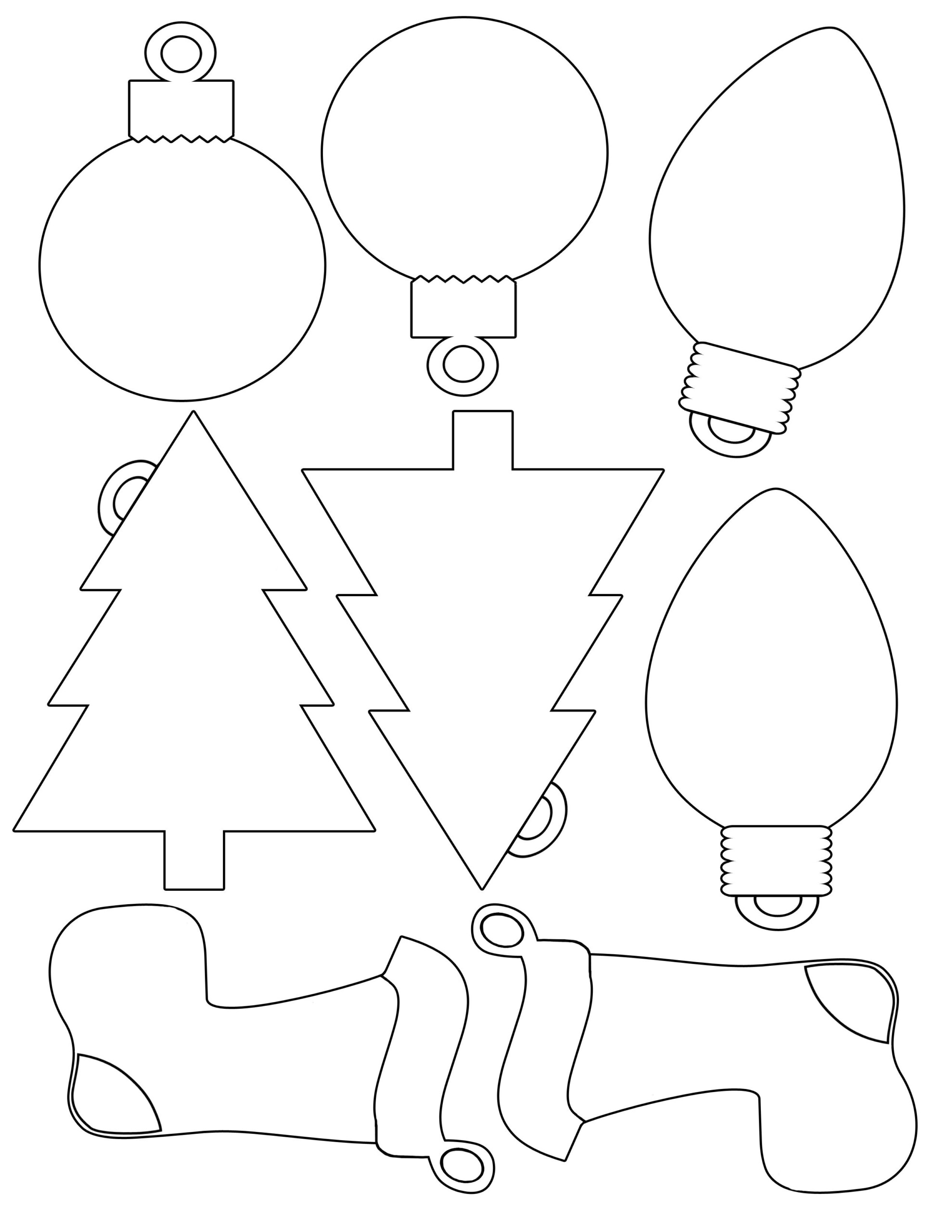 Free Printable Felt Christmas Ornament Patterns Free Printable A To Z