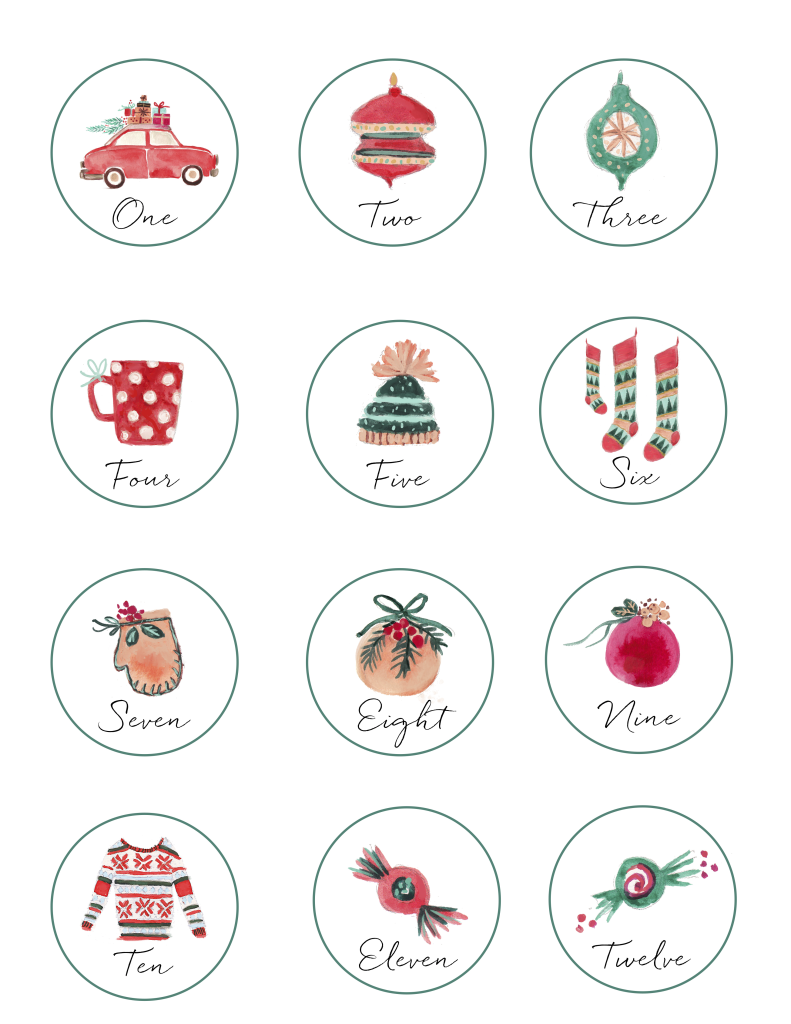 Christmas Advent Tag Ornaments Free Printable Finding Home Farms 