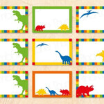 Dinosaur Name Tags Printable Etiquetas De Nome Festa Infantil