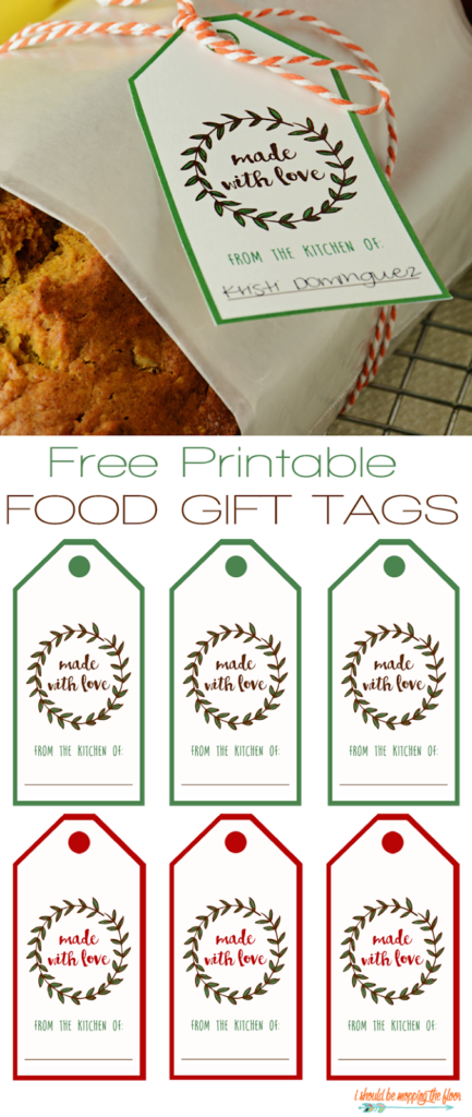 Free Printable Food Gift Tags Food Gifts Tags Easy Homemade Gifts 