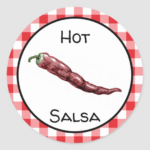 Salsa Label Zazzle Labels Sticker Labels Salsa