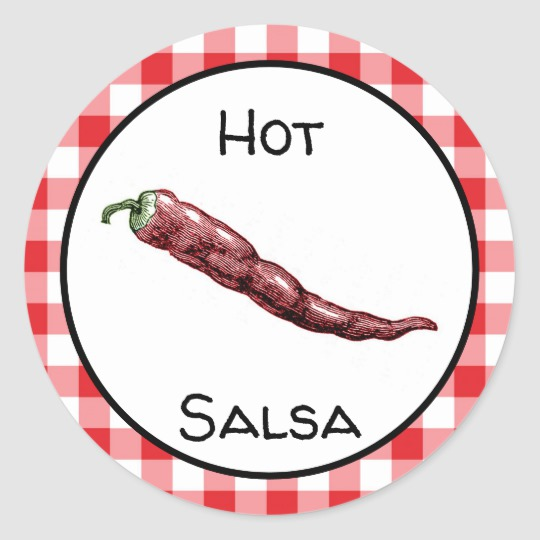 Salsa Label Zazzle Labels Sticker Labels Salsa