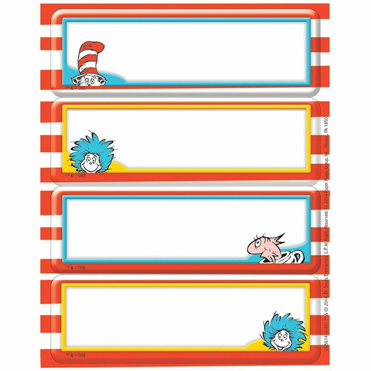 Dr Seuss Border Templates Dr Seuss Label Stickers Eureka School 