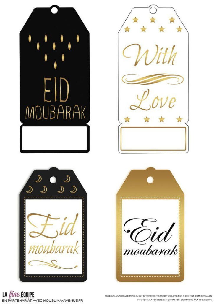 Eid Mubarak Gift Tags Free Printable Eid Printables 2021 Eid Mubarak 