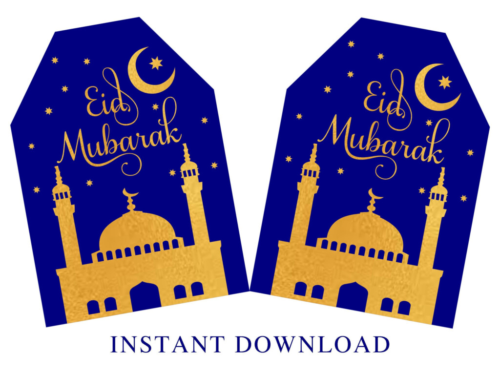 Eid Gift Tags Eid Mubarak Favor Tags Printable Happy Eid Tags Labels 