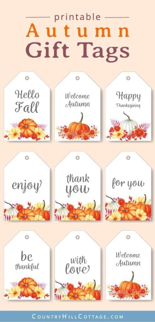 Printable Fall Gift Tags Download Free Autumn Gift Favor Tags