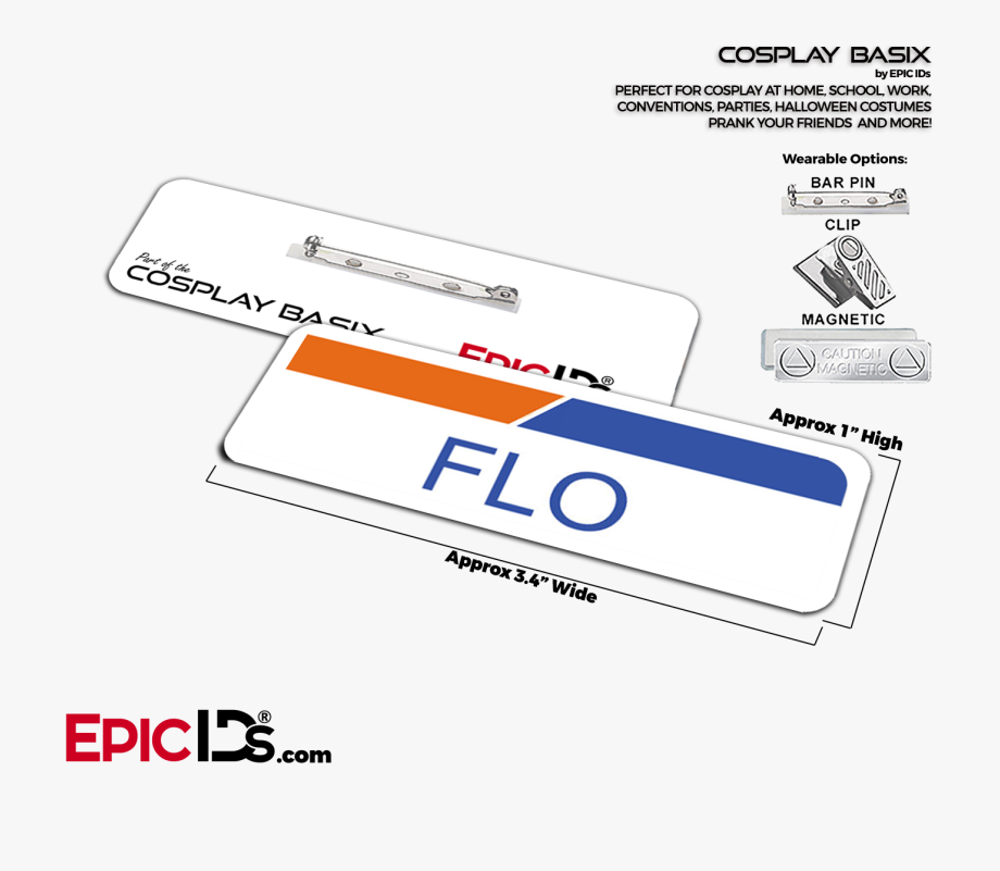 Flo From Progressive Insurance Cosplay Id Name Tag Epic Name Tags 