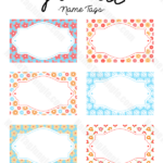 Free Printable Floral Name Tags The Template Can Also Be Used For