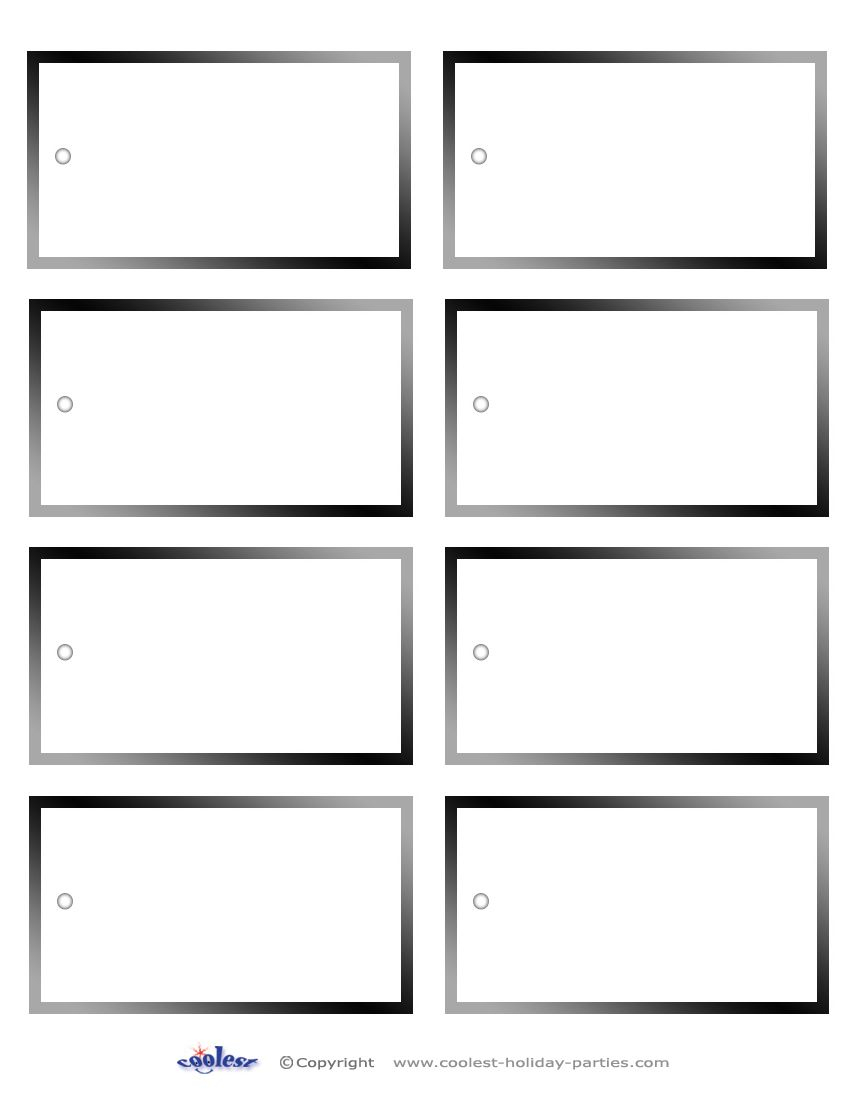 Free Blank Tags Printable