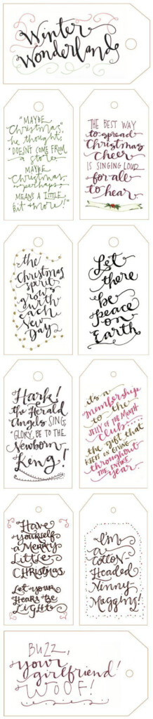 Free Printable Calligraphy Gift Tags LindseyBee Blog The Hive 