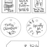 Calligraphy Free Printable Christmas Gift Tags