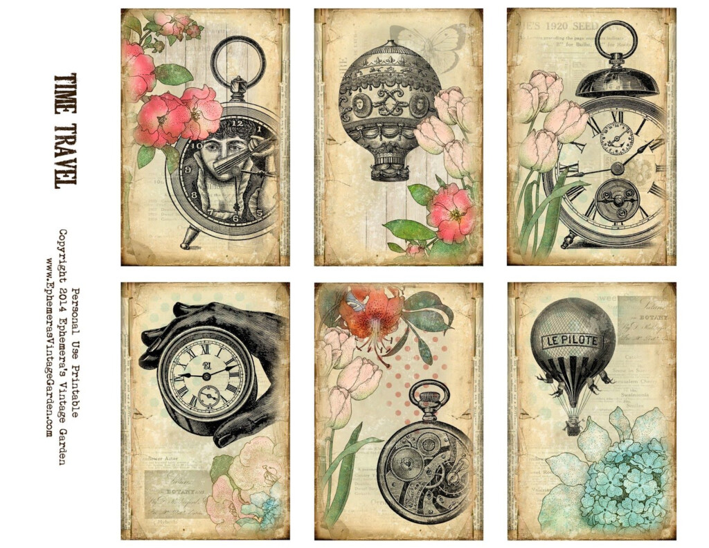 Free Printable Steampunk Journaling Cards Steampunk Cards Journal 