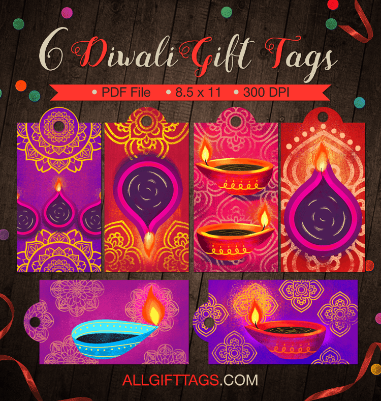 Printable Diwali Gift Tags Get Them In PDF Format At Http 