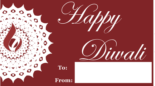 Diwali Gift Tag Printable Gift Tag