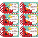 Elmo Favor Tags INSTANT DOWNLOAD Elmo Birthday Party Favor