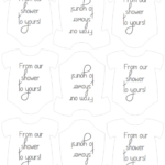 The ORIGINAL From Our Shower To Yours Mini Onesie Tags Baby Shower