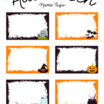 Printable Halloween Name Tags Halloween Names Halloween Labels