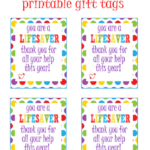 Lifesaver Gift Tag Printable Leah With Love Volunteer