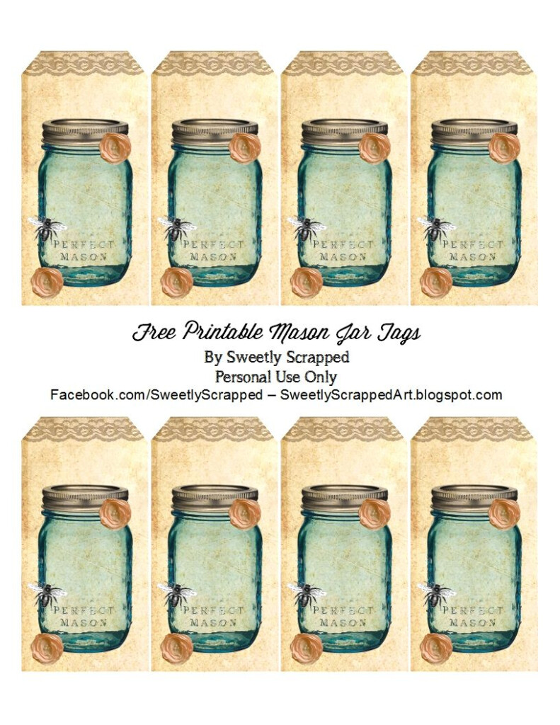 Free Printable Blue Mason Jar Tags Mason Jar Tags Jar Tags Mason 