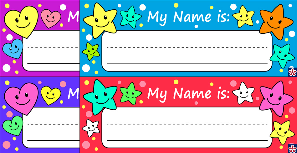 Free Printable Name Tags For Preschoolers TeachersMag