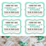 Teacher Gift Idea And Free Printable mint To Be Gift Tags Teacher