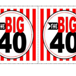 40th Birthday Free Printable 40th Birthday Banner 40th Birthday