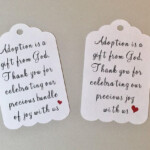 Adoption Favor Tags Adoption Baby Shower Favor Tags Baby Etsy