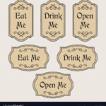 Alice In Wonderland Drink Me Tags Printable MyKingList Alice In