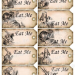 Alice In Wonderland Eat Me Tags Printable Alice In Wonderland Tea