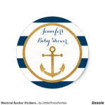 Pin On Nautical Baby Shower Gold Navy