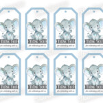 Free Printable Baby Shower Favor Tags Template Elephant Download This